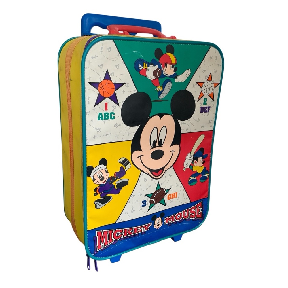 DISNEY | 90’s Mickey Mouse Soft Shell Children’s Suitcase with Wheels